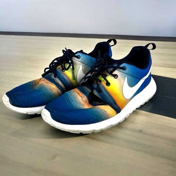 Nike Roshe Run Men’s 8.5 Sunrise Athletic Running Sneakers Trainers w/Box - Picture 9 of 10